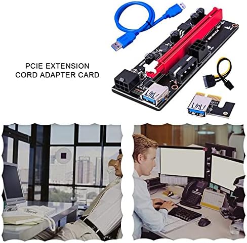 Conectores USB 3.0 PCI PCI E RISER VER 009 Express 1x 4x 8x 16x Extender Riser Card SATA 15pin macho a 6pin Cabo de energia -