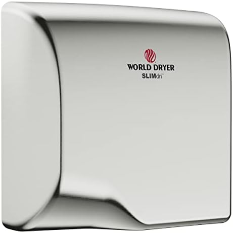 World Dryer® L-973 Slimdri® Secador de mão-Aço inoxidável de aço inoxidável automático compatível com tensão universal compatível