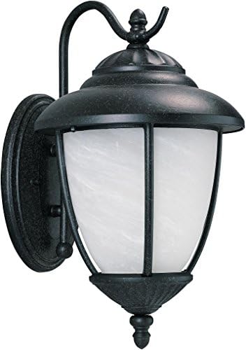 Iluminação de geração 84050en3-185 Yorktown One Light Outdoor Wall Lantern, acabamento de ferro forjado