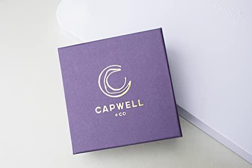 Capwell + CO prata e esmalte branco Daisy Flower Motif 1 peça Cabelo Presente de moda para mulheres e meninas