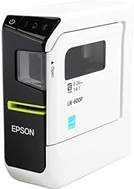 Epson Labelworks LW-600P Portable Label Printer com fita de bônus de 24 mm