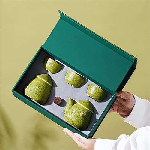 Cxdtbh cenário criativo conjunto de chá quatro xícaras de chá conveniente com latas