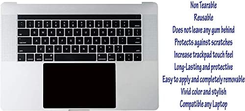 Protetor de trackpad premium do Ecomaholics para o laptop HP 15.6in Series HP-15.6-RP, capa de touch de touch preto