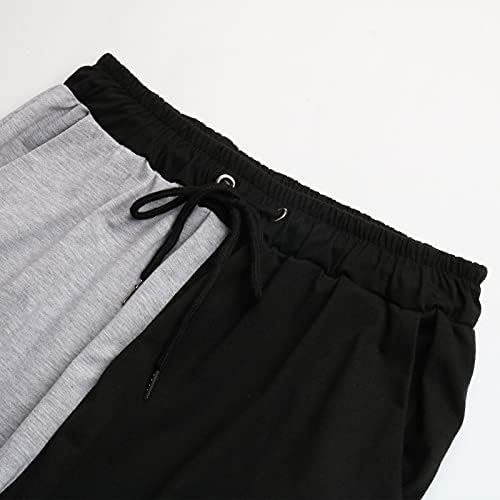 Miashui linho calças casuais women workout impressão com bolsos calças de moletom feminino para calças de ioga femininas