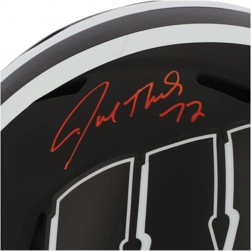 Joe Thomas Wisconsin Badgers autografados Riddell Eclipse Réplica de velocidade alternativa Capacete - Capacetes de faculdade autografados
