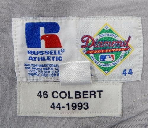 1993 San Francisco Giants Craig Colbert 46 Jogo emitido Grey Jersey DP17509 - Jogo usado MLB Jerseys