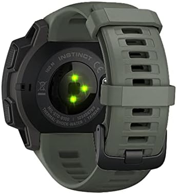 Cysue Liberação rápida Silicone WatchBand Strap para Garmin Instinct Substituição Strap Easy Fit Watch Wirstband