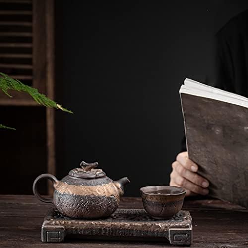 Yfqhdd tijolo bule de chá de chá de chá de cerâmica bandeja de água Mini Pequeno mesa de café Kung Fu Conjunto de chá