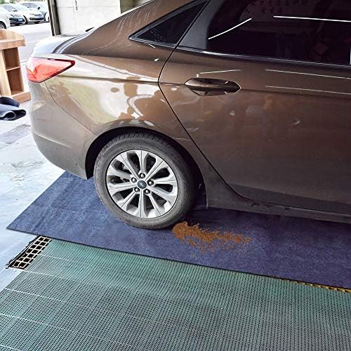 Tapete de piso de garagem kalasoneer, tecido absorvente, antiderrapante e apoio à prova d'água, lavável, tapetes de