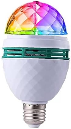 Zonstro 1 PC Girando luz LED, 3W RGB Crystal Ball Bulbo colorido para o casamento do bar de festas