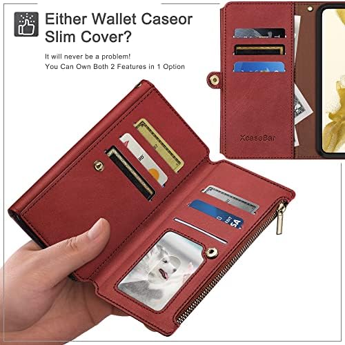 XCASEBAR PARA SAMSUNG Galaxy A53 5G Caixa de carteira com cartão de crédito, 【【Blocking RFID】 Flip Flip Flip Livro PU PU CAPEL CAPELA