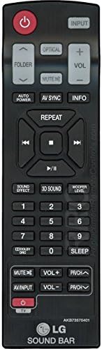 LG OEM Parte original: AKB73575401 Home Theater Sound Bar Speaker controle remoto