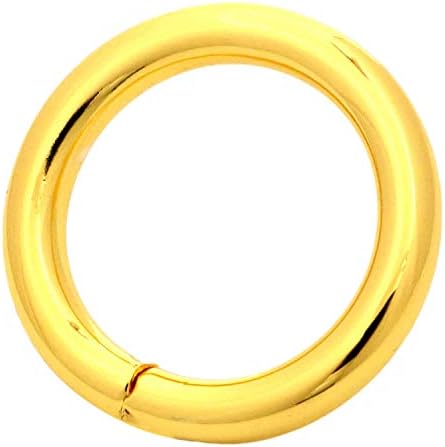 Tianbang Golden 0,8 de diâmetro interno o anel sem soldado pacote de 10