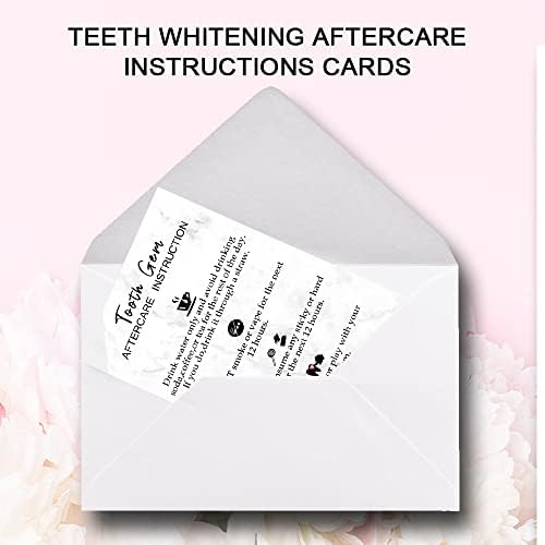 Cartões de instruções para pós -tratamento da gemas de dentes maosh, dentes profissionais cartões de instruções de pós