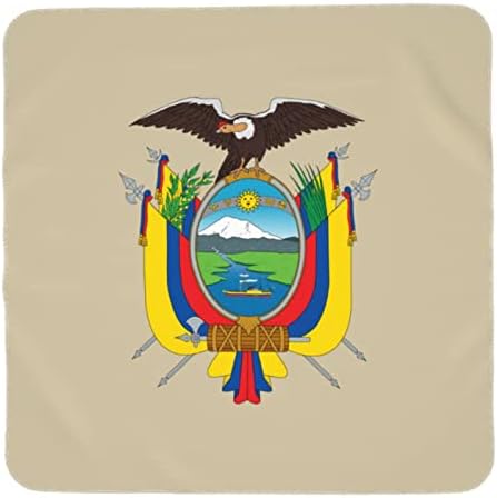Emblema nacional do cobertor de bebê Equador recebendo cobertor para capa de swaddle para recém -nascidos