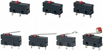 Interruptores industriais 5pcs mini micro limite interruptor sem nc 3 pinos terminais de pcb spdt 5a 125v 250v 29mm roller