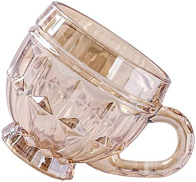 Cabilock copos transparentes de café isolados caneca caneca caneca de café canecas de chá de vidro copos de café xícaras de café com