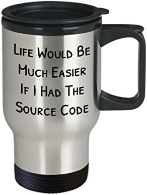 Programador engraçado de computadores viagens caneca grande xícara de chá perfeita ideal para homens mulheres A vida seria muito