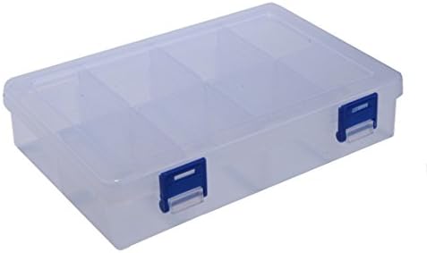 YXQ 8 grades plásticos transparentes pequenas coisas de contêiner caixa de jóias caixa organizador de componente eletrônico armazenamento
