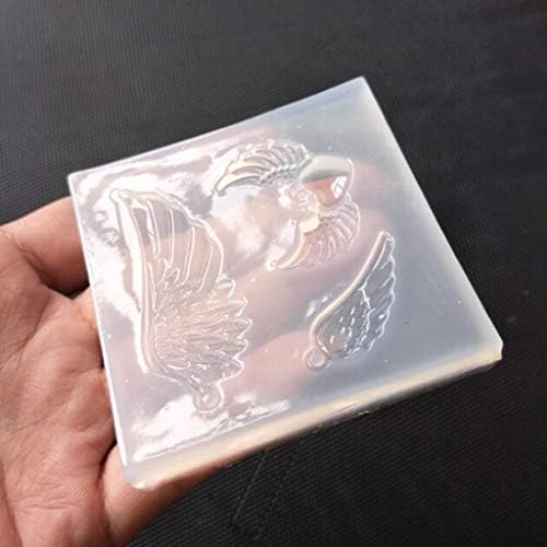 Diário de anjo forma de asa de silicone molde de resina