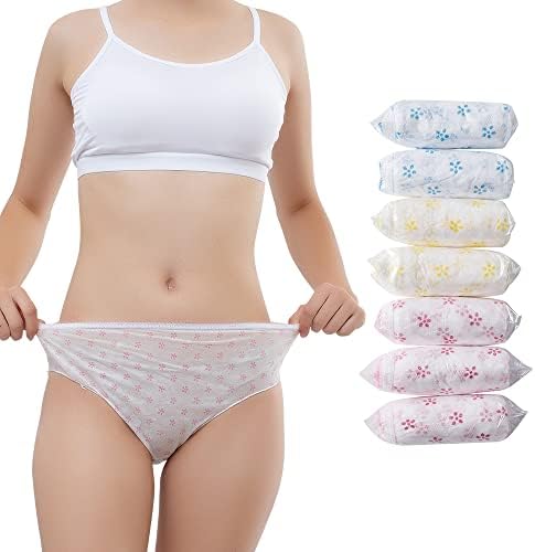 Roupa de roupas íntimas não tecidas femininas Ladriados Panties de impressão de papel para viagens Hospital Hospital Hospital