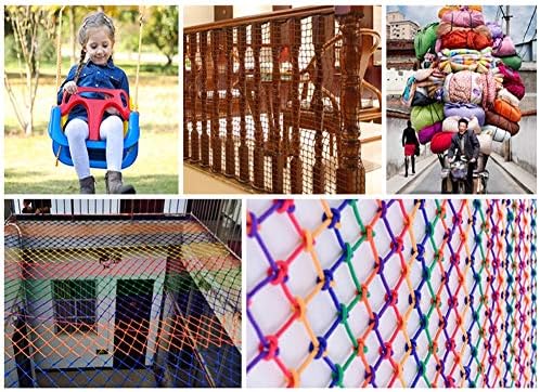 Rede de corda de malha ao ar livre Wanian Rede para a criança de serviço pesado para varanda, varanda infantil anti-queda,