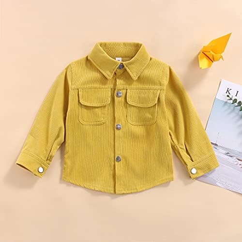 Criança menina menina jaqueta de manga comprida veludo botão xadrez de lapela casaco de camiseta unissex Baby outono de inverno roupas