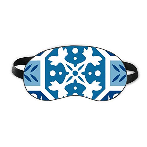 Marrocos abstrato decorativo azul padrão sono escudo macio noturno tampa de sombra