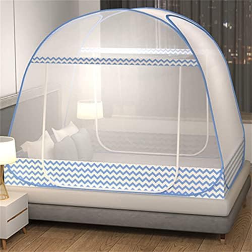 Pop-up Mosquito líquido Canopy para camas, dobrando design portátil para viagem para adultos para bebês, L80*W72*H6inch Mosquito