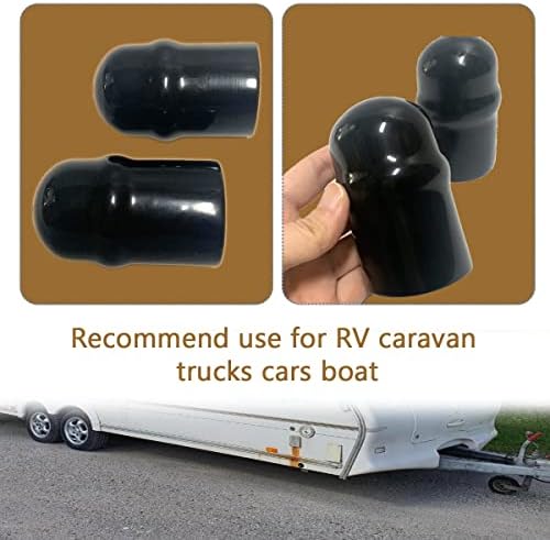 Tampa da bola do trailer de trailer RV, tampa de proteção à bola pesada à prova d'água para caminhões, barco, caravana,