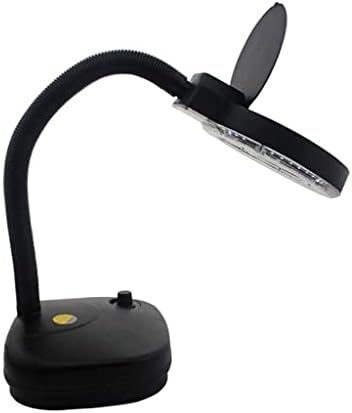 Loupador de lâmpada LED WPYYI e lâmpada de suporte do piso da lâmpada da lâmpada para leitura e reparo, preto