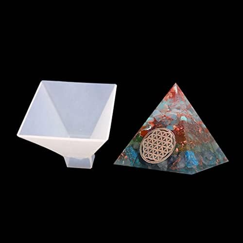 Moldes de fundição de jóias de resina tapete, pirâmide cúbica Ornamento, usado para criar arte, bricolage, cinzas,