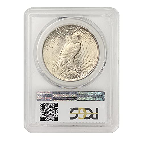 1924 American Silver Peace Dollar MS-67 por moeda de moeda $ 1 MS67 PCGS