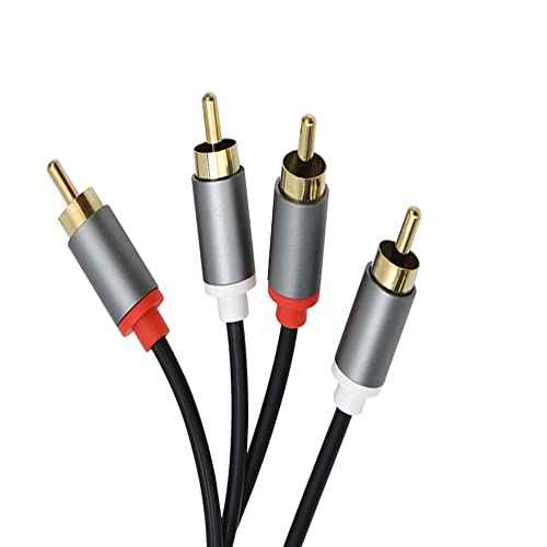Toyayayo RCA Cable, 2RCA macho para 2RCA Adaptador de áudio de áudio de áudio de áudio de áudio de áudio de áudio de áudio