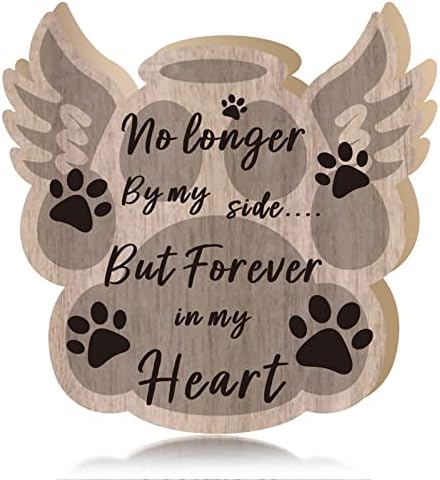 Ylolul Pet Memorial Gifts Paw Angel Shaped Dog Memorial Gifts Sympathy Pet Memorial Gifts Cão ou Cat Remembrance Gifts com