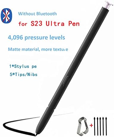S23 Ultra Stylus Pen Substituição para Galaxy S23 Ultra 5G, S23 Ultra S Pen Touch Pen Stillus Pen + Tips/Nibs