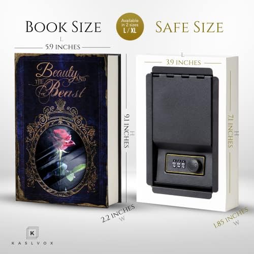 Páginas reais Livro de desvio portátil Safe - Livro oco com compartimento secreto oculto para jóias, dinheiro e dinheiro