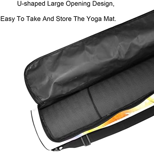 Art Rose Yoga Mat Carrier Bag com alça de ombro de ioga bolsa de mato de ginástica bolsa de praia