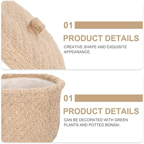 Cesta de corda com tampa com tampa de cestas para organizar cestas de lavanderia cesto de sala de estar para berçário de berçário