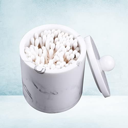 Alipis Cotton Swab Suports Resina Porta de cotonete de algodão Marmore Swab Swab Porto de banheiro Picto de dente palito de dente ladrão