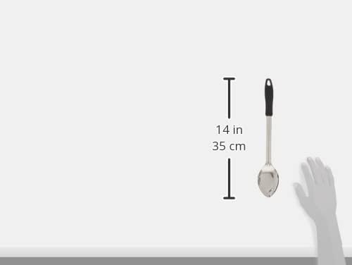 Winco Solid Basting Spoon com gancho de parada e alça de baquelite, 15 polegadas
