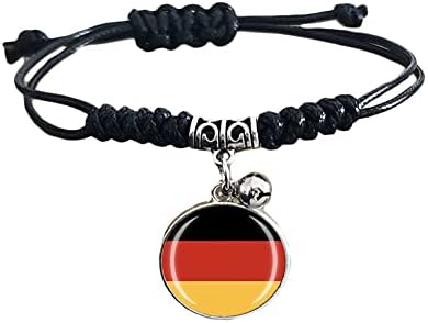 Alemanha Bandeira nacional de bandeira Viagem Sulmanha de presente Pingente Bell Pingente para homens e mulheres