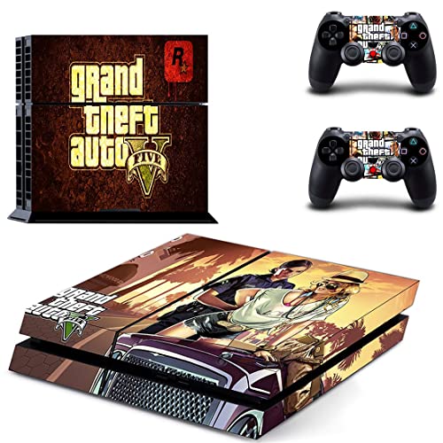 Para PS5 Disc - Game GTA GTA Roubo e Auto PS4 ou PS5 Skin Skin para PlayStation 4 ou 5 Console e Controladores Decalque