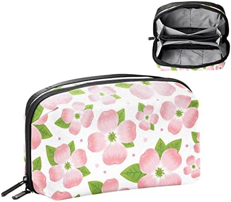 Bolsa de cosméticos, sacos de maquiagem espaçosos adoráveis ​​viajam para acessórios de bolsas de higiene saco de flores como