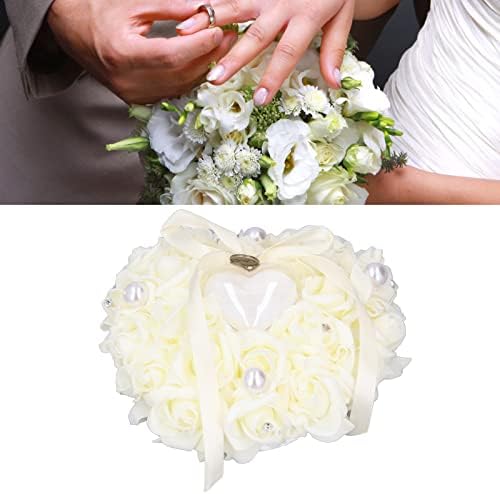 Caixa de jóias de casamento romântica, caixa de casamento de cetim de alta qualidade Fade Resistance Stylish for Beach Weddings