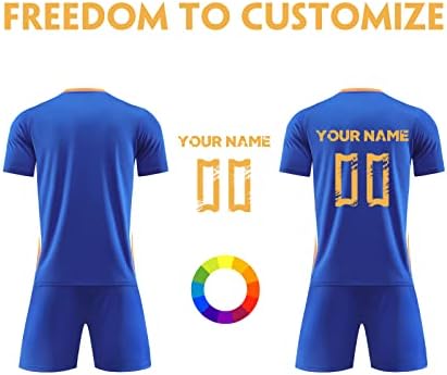 Jersey de futebol personalizada para seleção nacional com seu nome e número