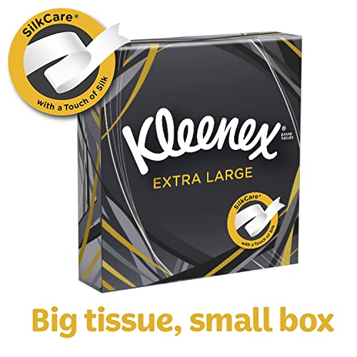 Kleenex tecidos faciais extra grandes, embalagens recicláveis, 24 caixas de lenços compactos, 1056 tecidos