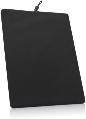 Caixa de ondas de caixa compatível com Simbans Picastab - bolsa de veludo, manga de tecido de veludo macio com cordão - jato preto