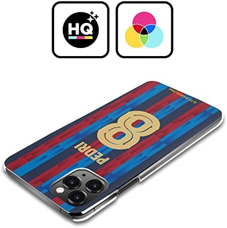 Caixa de cabeça designs licenciados oficialmente FC Barcelona Pedri 2022/23 Jogadores Kit Home Hard Back Case Compatível com Apple