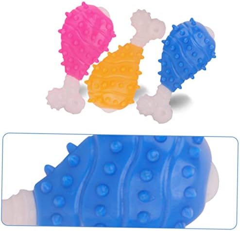 Patkaw Puppy Chew Toy Chew Toys for Puppies Dog Toys Plush Toy Dog Borde Pet Blue Drumstick